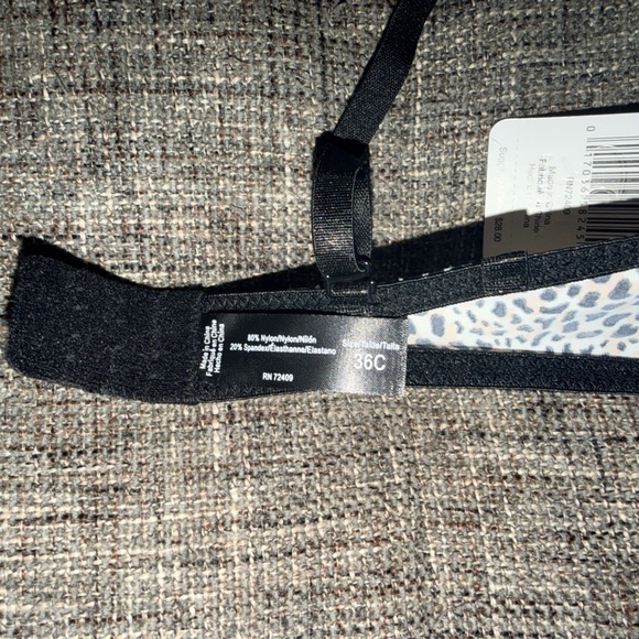 Rene Rofe Padded Push Up Bra Size 36C Leopard Print With Underwire - Picture 3 of 6